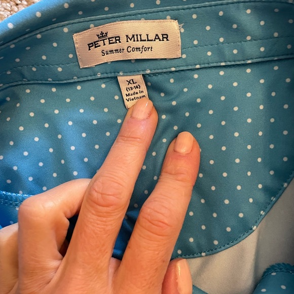 Peter millar golf shirt youth XL - Picture 2 of 3